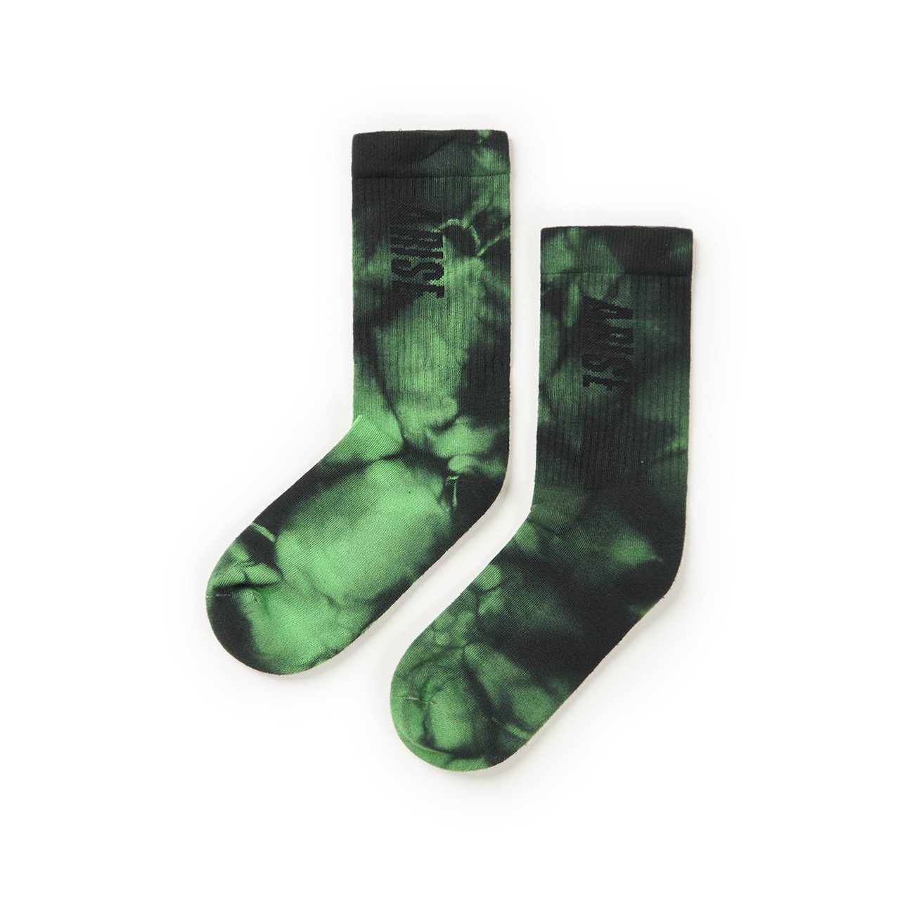aries aries tie-dye socks (green)