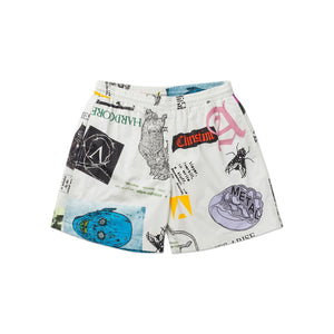 aries thrasher board shorts (white) - sqar30103 - a.plus - Image - 1