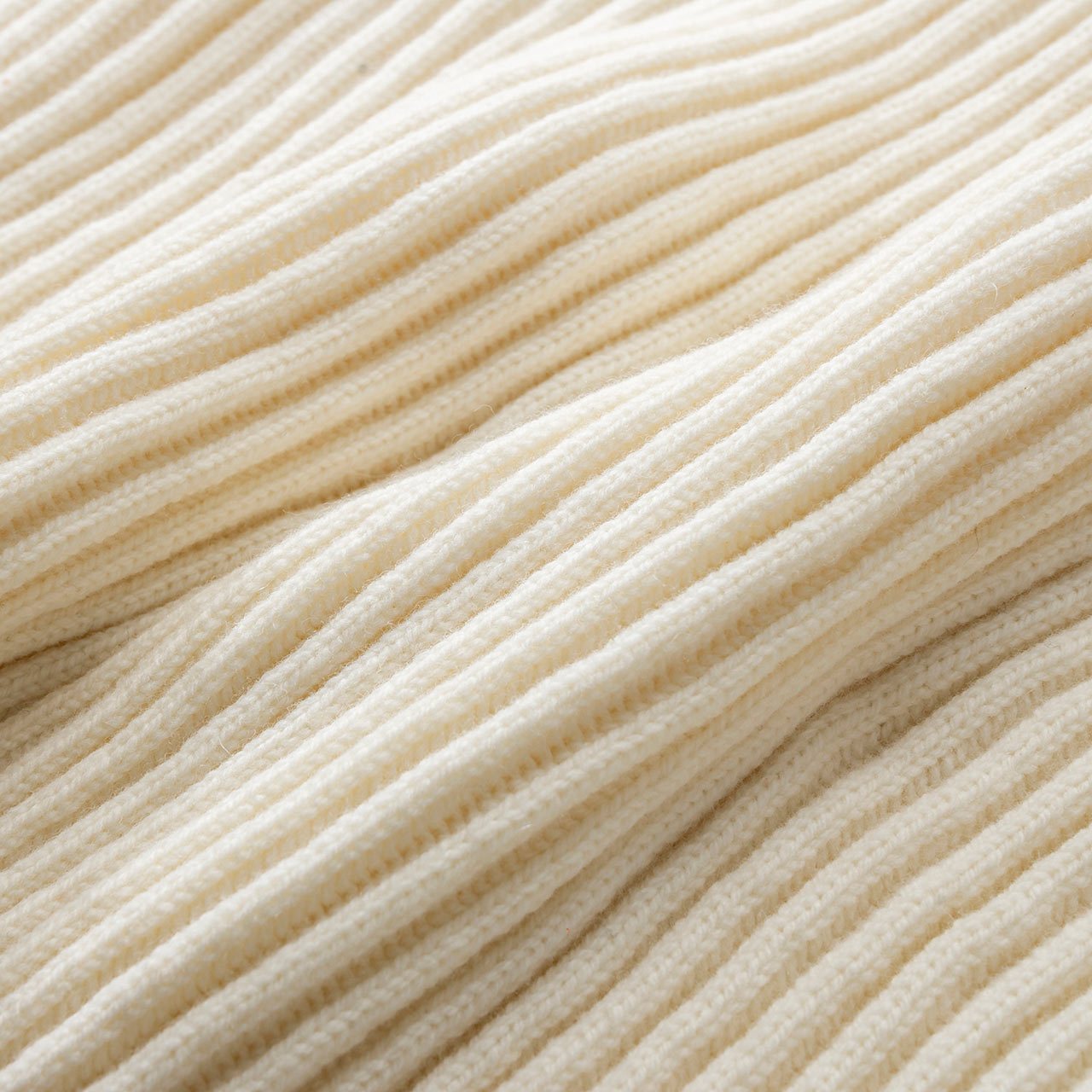 aries wool rib quarter zip jumper (ecru) - frar20030 - a.plus - Image - 4