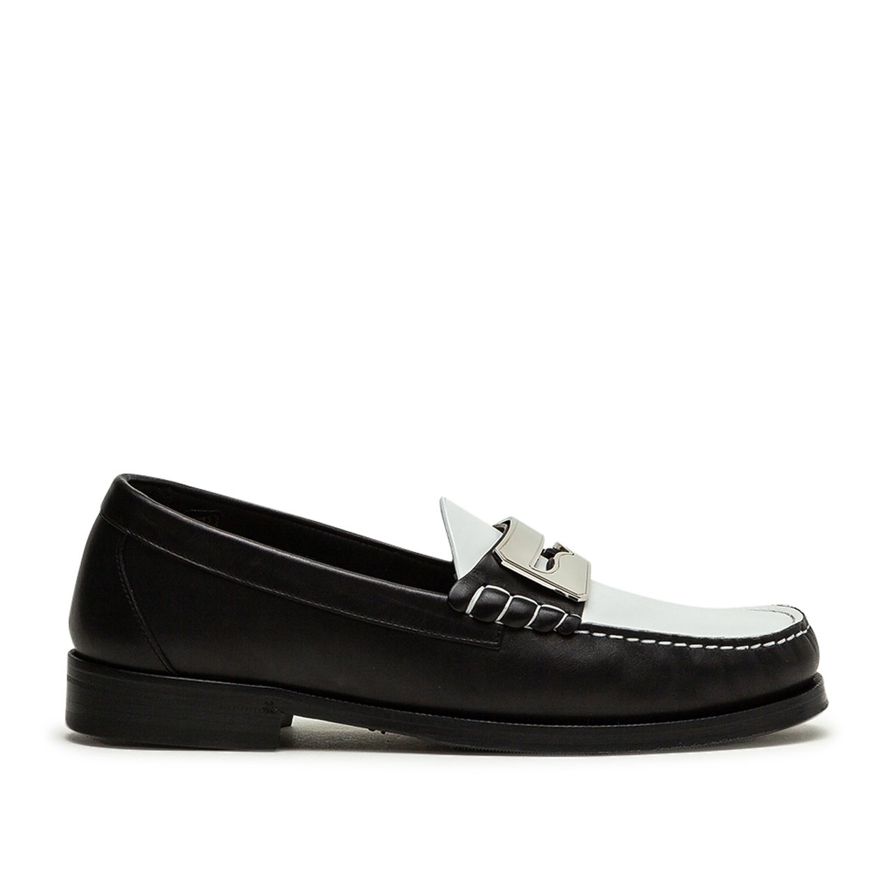buscemi town loafer (black / white) - 120smbenpn99of - a.plus - Image - 1