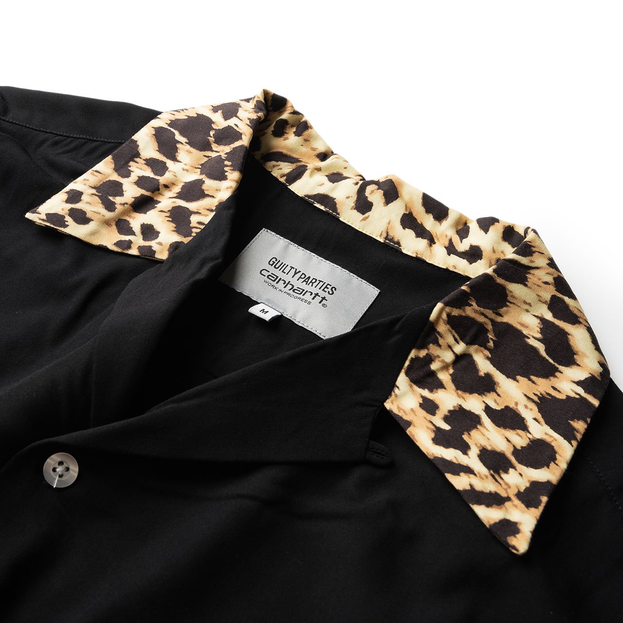 carhartt wip x wacko maria 50's shirt (black / leopard print) - i028240.0d6.90.03 - a.plus - Image - 3
