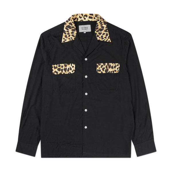 carhartt wip x wacko maria 50's shirt (black / leopard print)  I028240.0D6.90.03 - a.plus