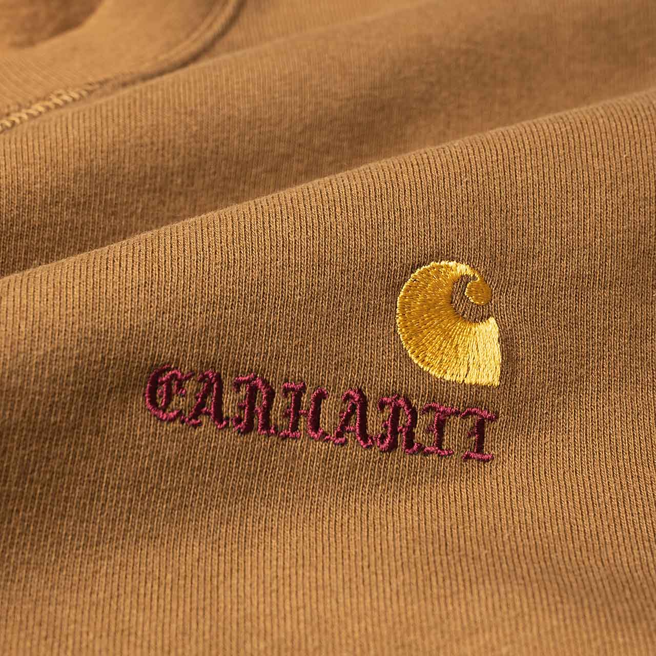 carhartt wip x wacko maria american script sweatshirt (brown) - i028250.0d9.00.03 - a.plus - Image - 3