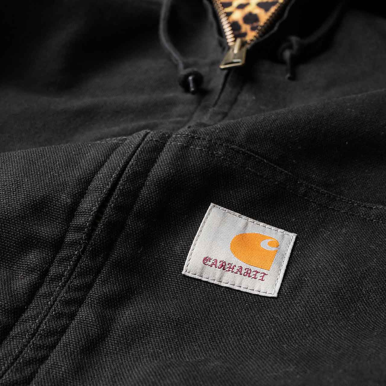 carhartt wip x wacko maria og active jacket (black / leopard print)  I028198.0D6.02.03 - a.plus