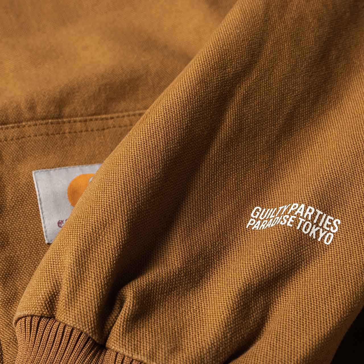 carhartt wip x wacko maria og active jacke (braun / leopard print) - a.plus  store