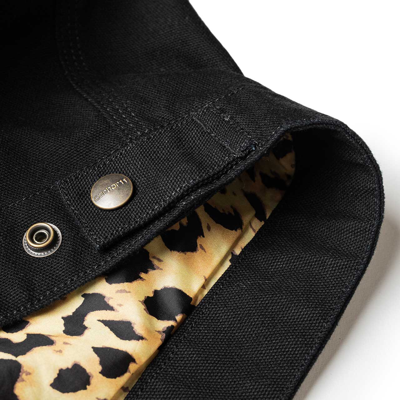 carhartt wip x wacko maria og detroit jacket (black / leopard print) - i028223.0d6.02.03 - a.plus - Image - 9