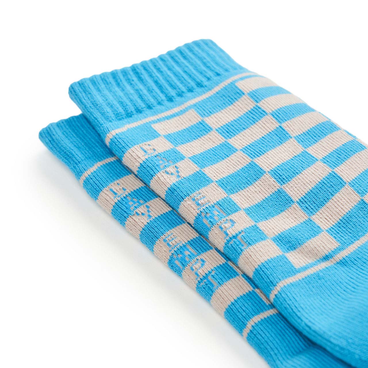 cav empt cav empt checker socks (blue) CES21G01BLE