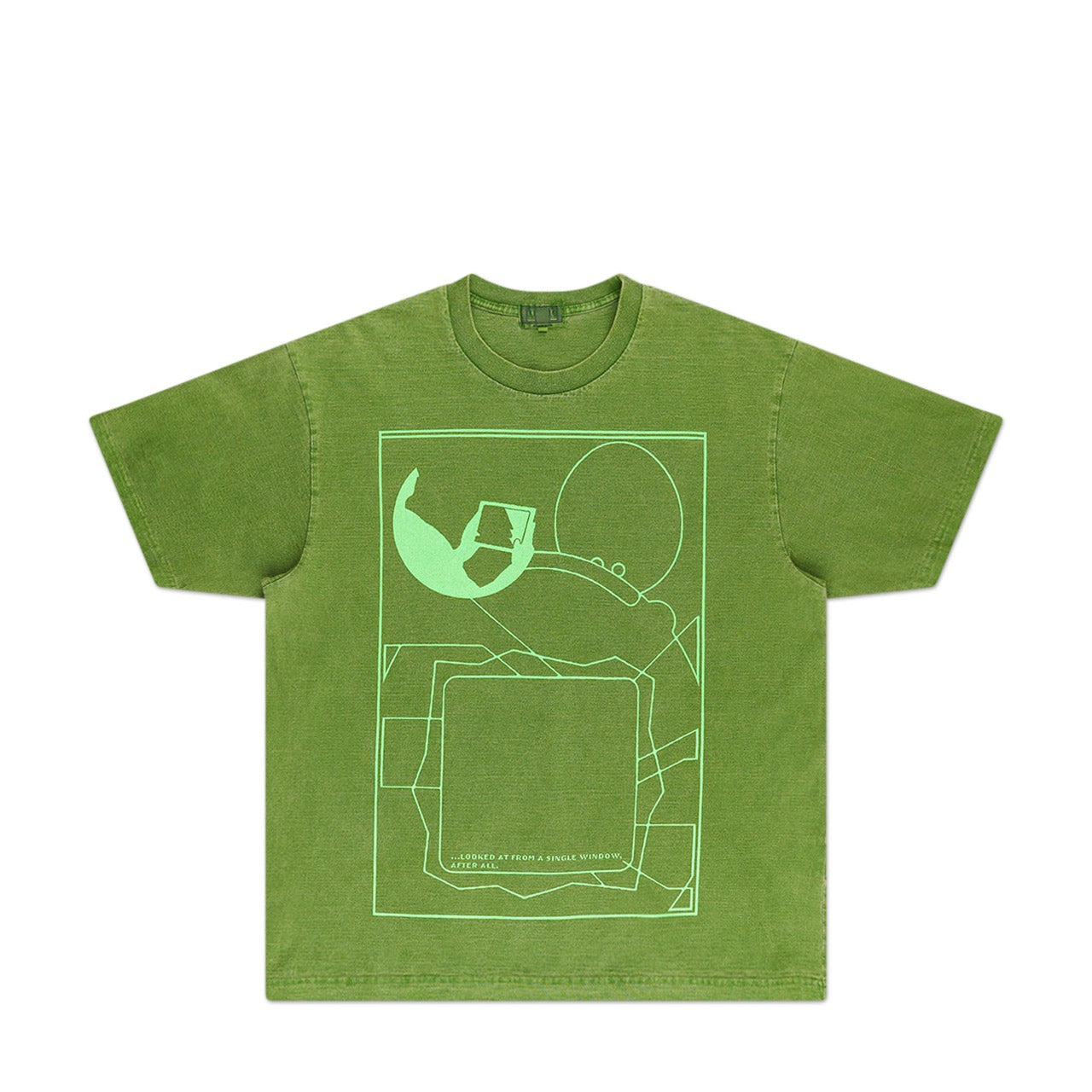 cav empt cav empt overdye md null pet t-shirt (green)