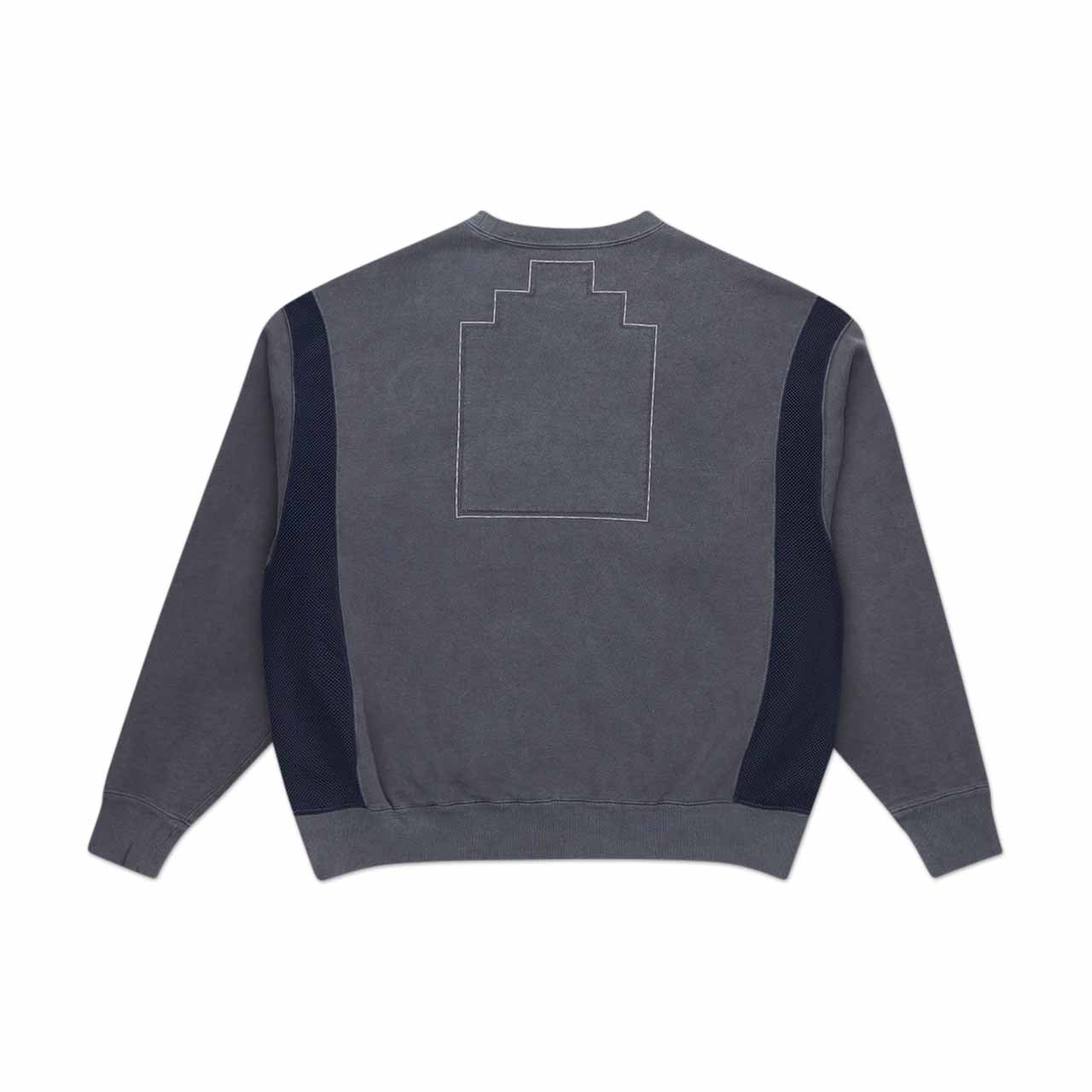 cav empt overdyed side mesh crewneck charcoal CES21CS04 a.plus