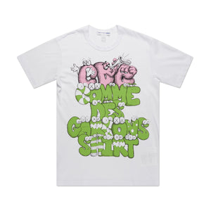 comme des garçons shirt !comme des garçons shirt x kaws print t-shirt (print 4)