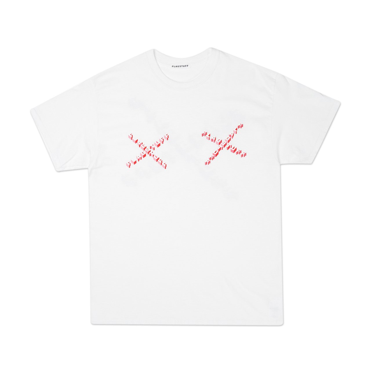 flagstuff "cross logo" t-shirt (white) - 20ss-fs-67 - a.plus - Image - 1