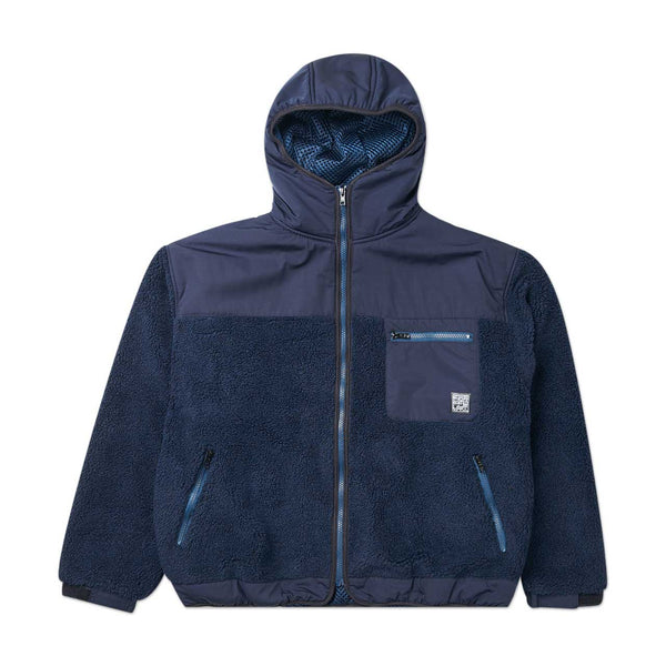 flagstuff f/z fleece hoodie (navy) 20AW-FS-13 - a.plus