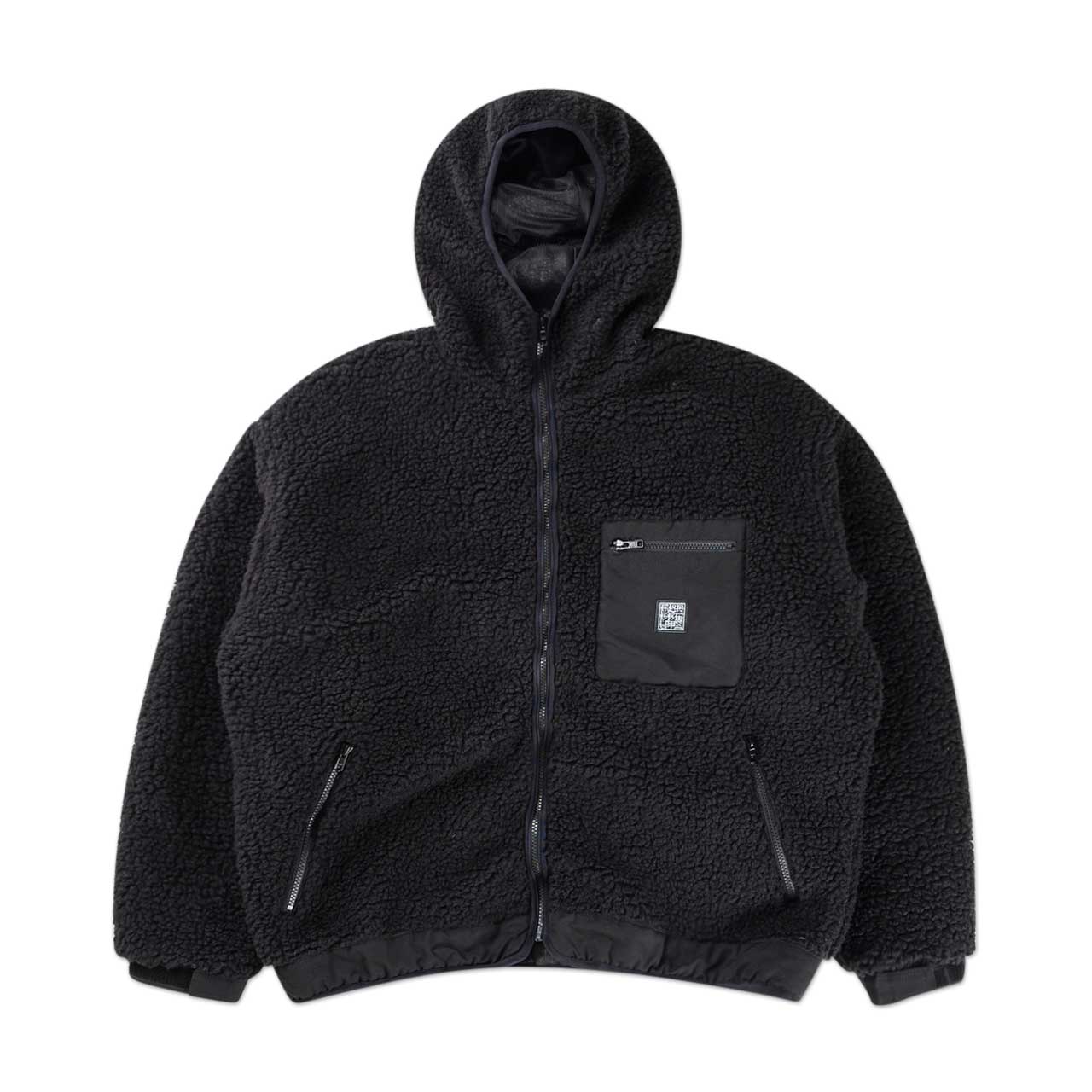 flagstuff f/z over hoodie jacket (black) 19AW- - a.plus