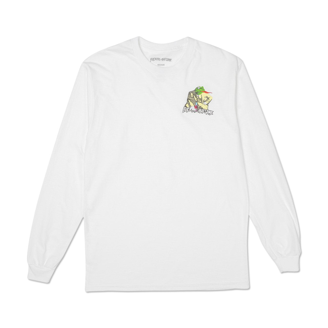 fucking awesome frogman l/s tee (white) - p704027-002 - a.plus - Image - 1