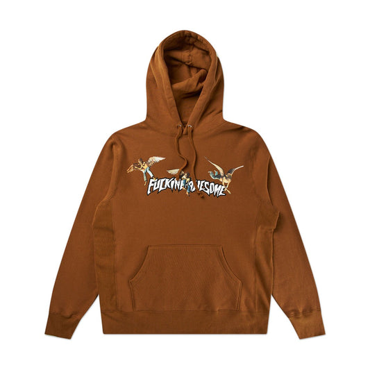 fucking awesome angel stamp hoodie (saddle brown) - p707126-002 - a.plus - Image - 1