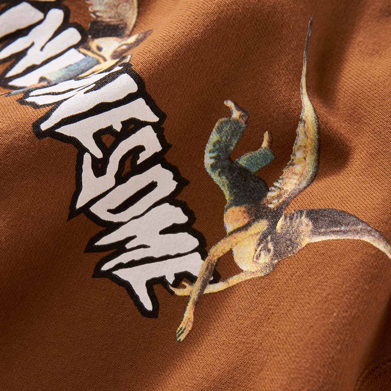 fucking awesome angel stamp hoodie (saddle brown) - p707126-002 - a.plus - Image - 4