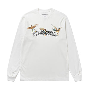 fucking awesome fucking awesome angel stamp longsleeve (white)