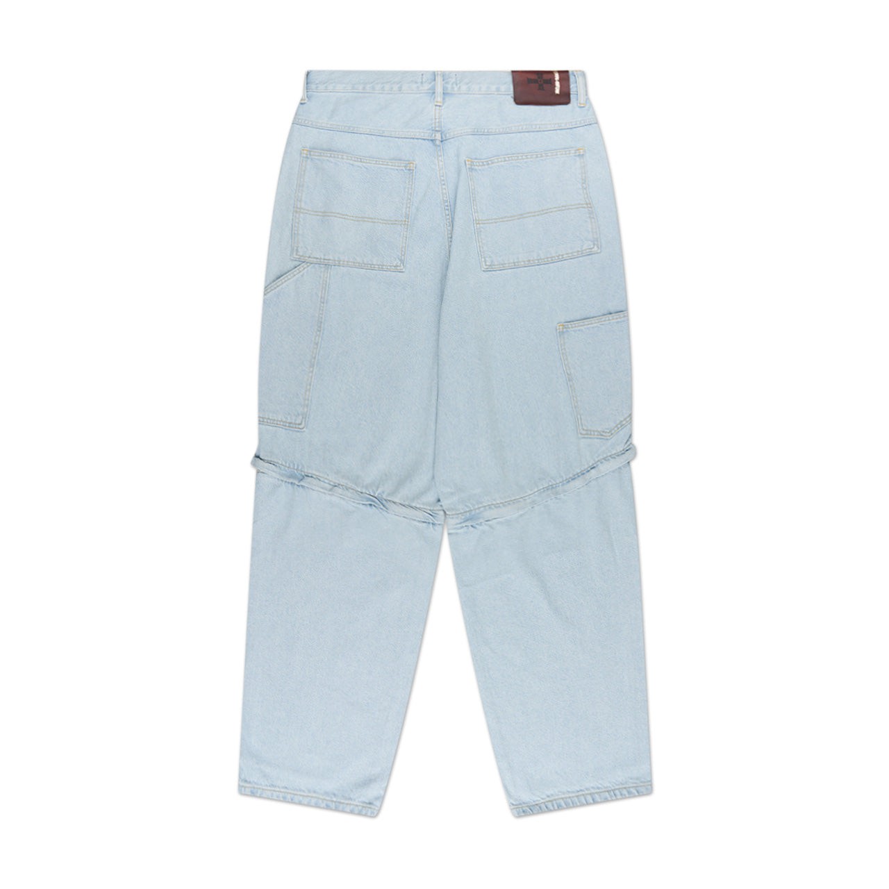 fucking awesome fucking awesome baggy zip off carpenter pants (blue)