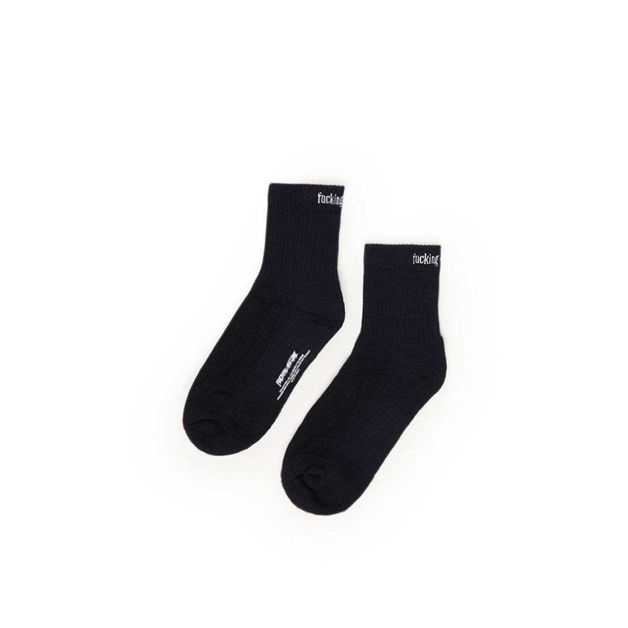 fucking awesome fucking awesome cross quarter socks (black) P709913