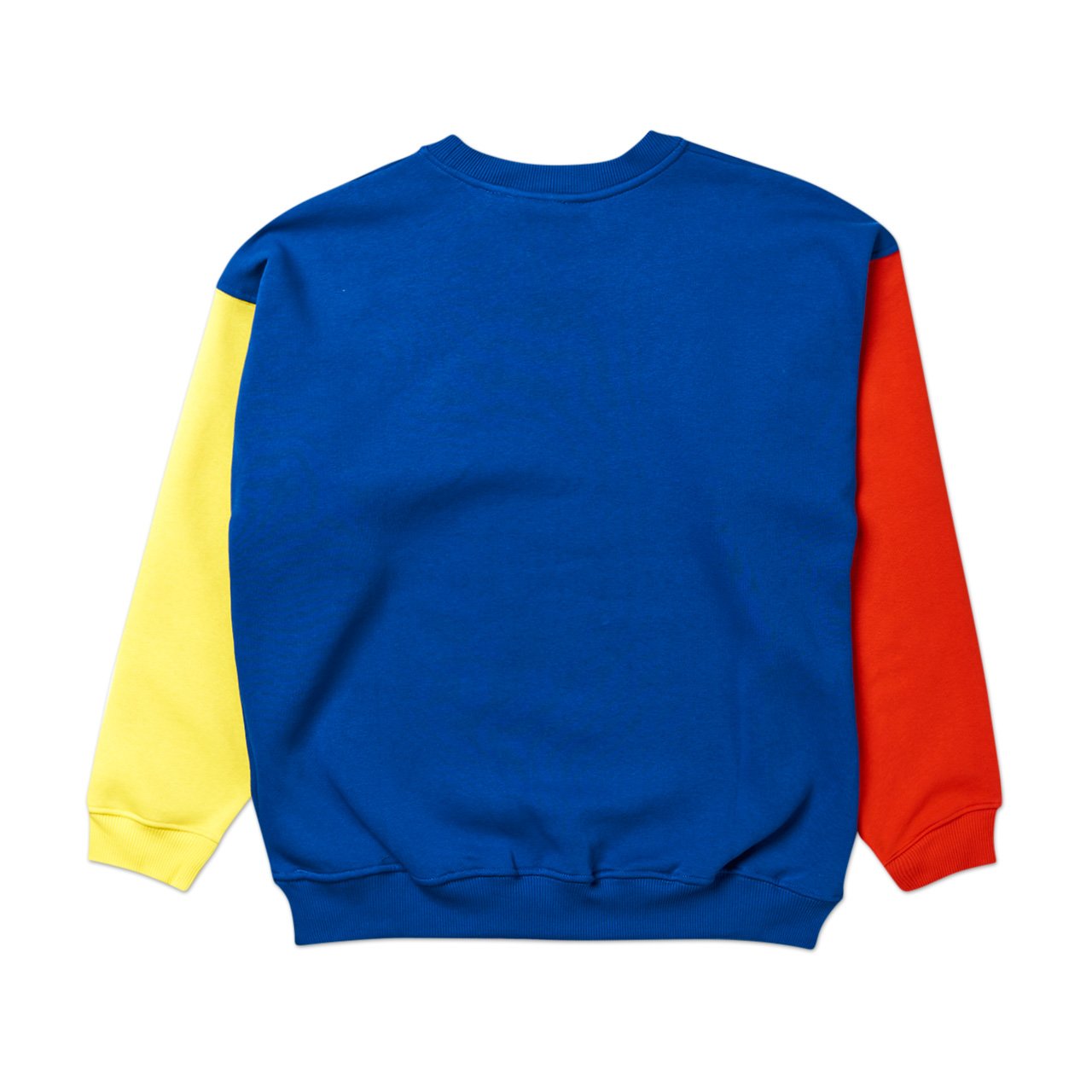 fucking awesome fucking awesome fa primary crewneck (red / navy / yellow)