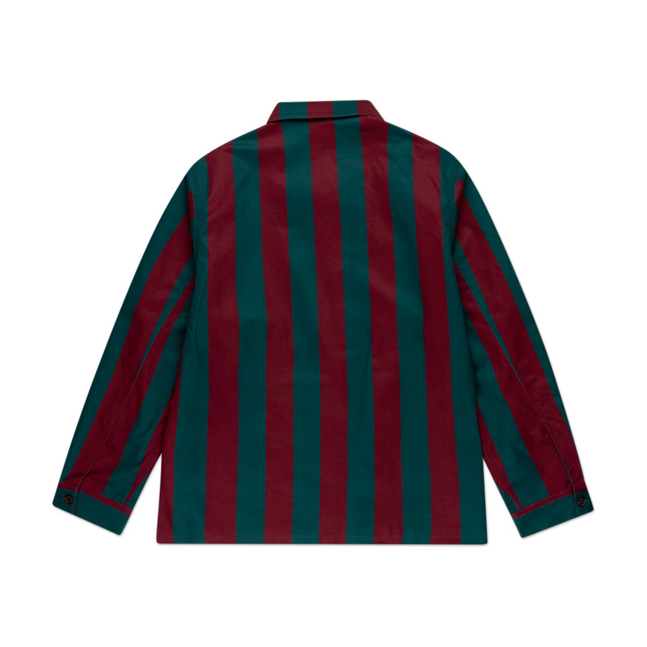 fucking awesome fucking awesome filigree striped chore jacket (maroon green)