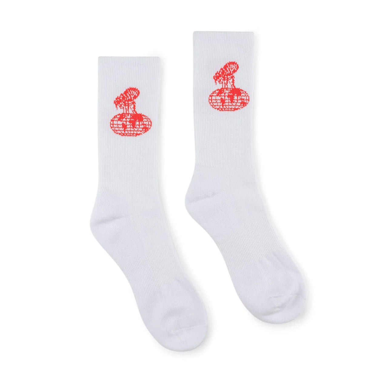 fucking awesome fucking awesome flea socks (white / red) P710849