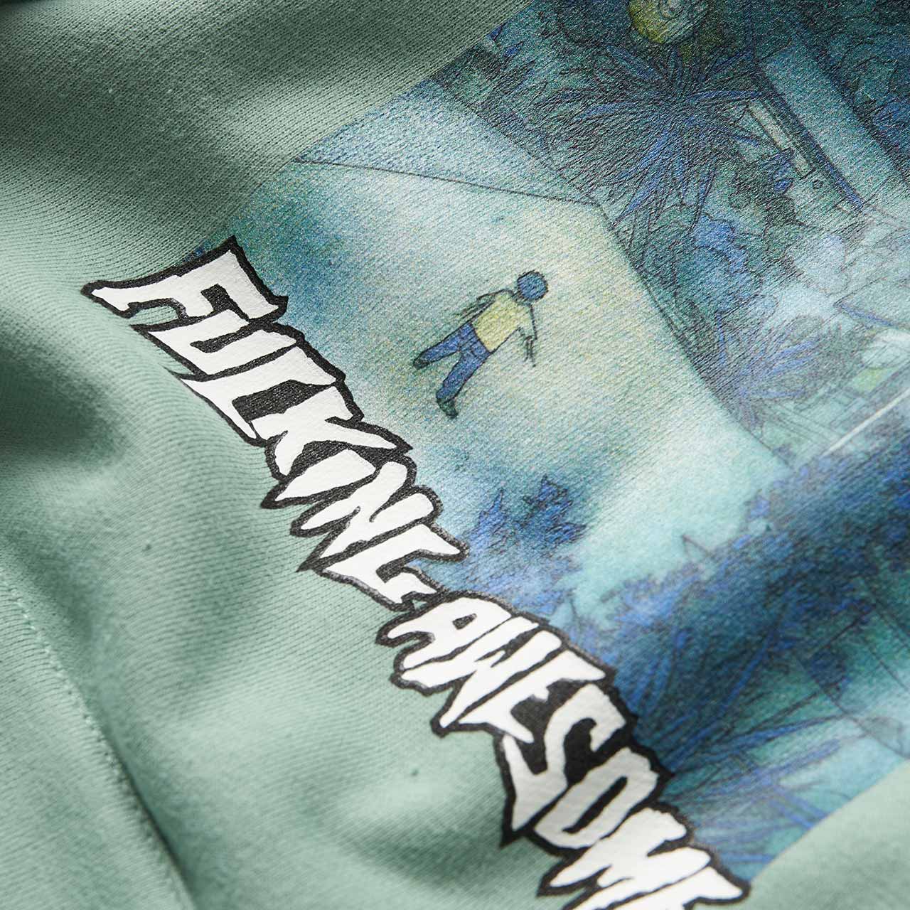 fucking awesome fucking awesome helicopter hoodie (teal)