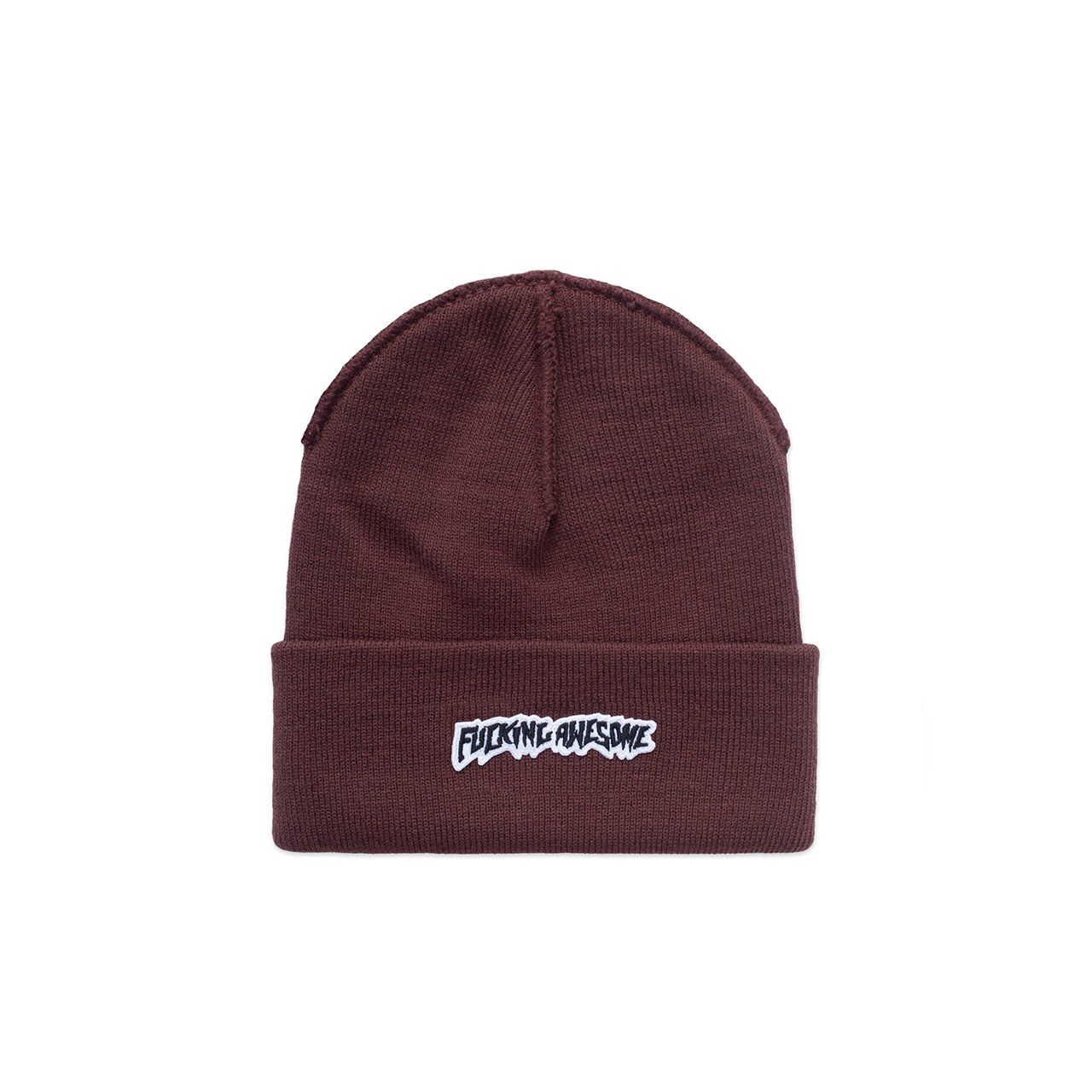 fucking awesome fucking awesome little stamp cuff beanie (brown) P707821-001SPONESIZE