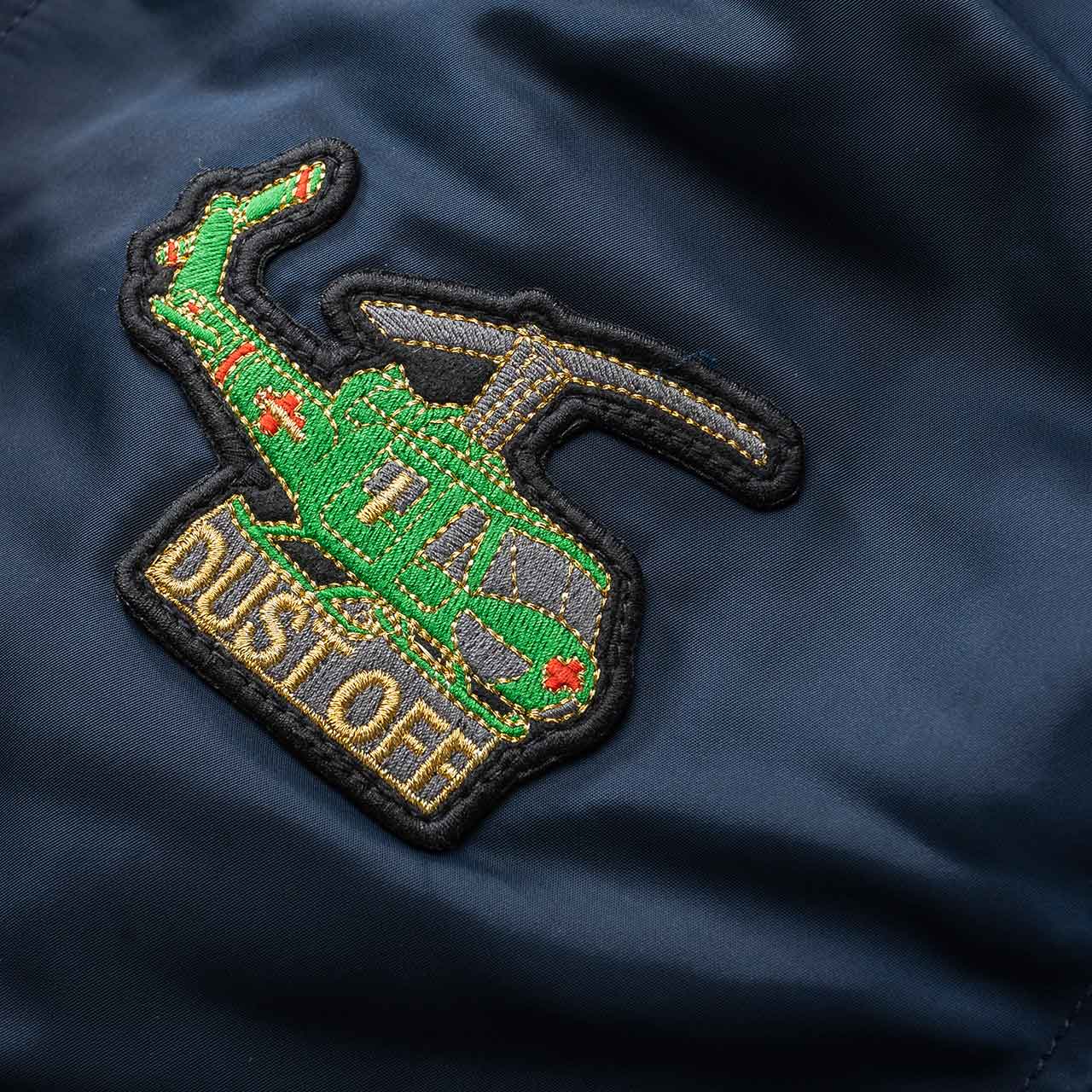 fucking awesome fucking awesome reversible bomber jacket (navy/bomb dill art)