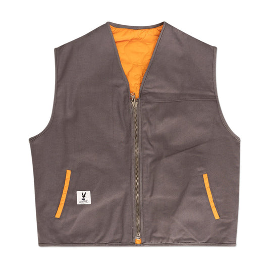 fucking awesome fucking awesome reversible utility vest (yellow / grey)