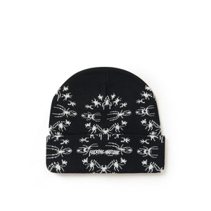 fucking awesome fucking awesome spider stamp cuff beanie (black) p708495-001SPONESIZE