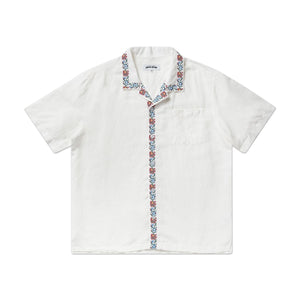 fucking awesome fucking awesome tetris flowers linen club shirt (white)