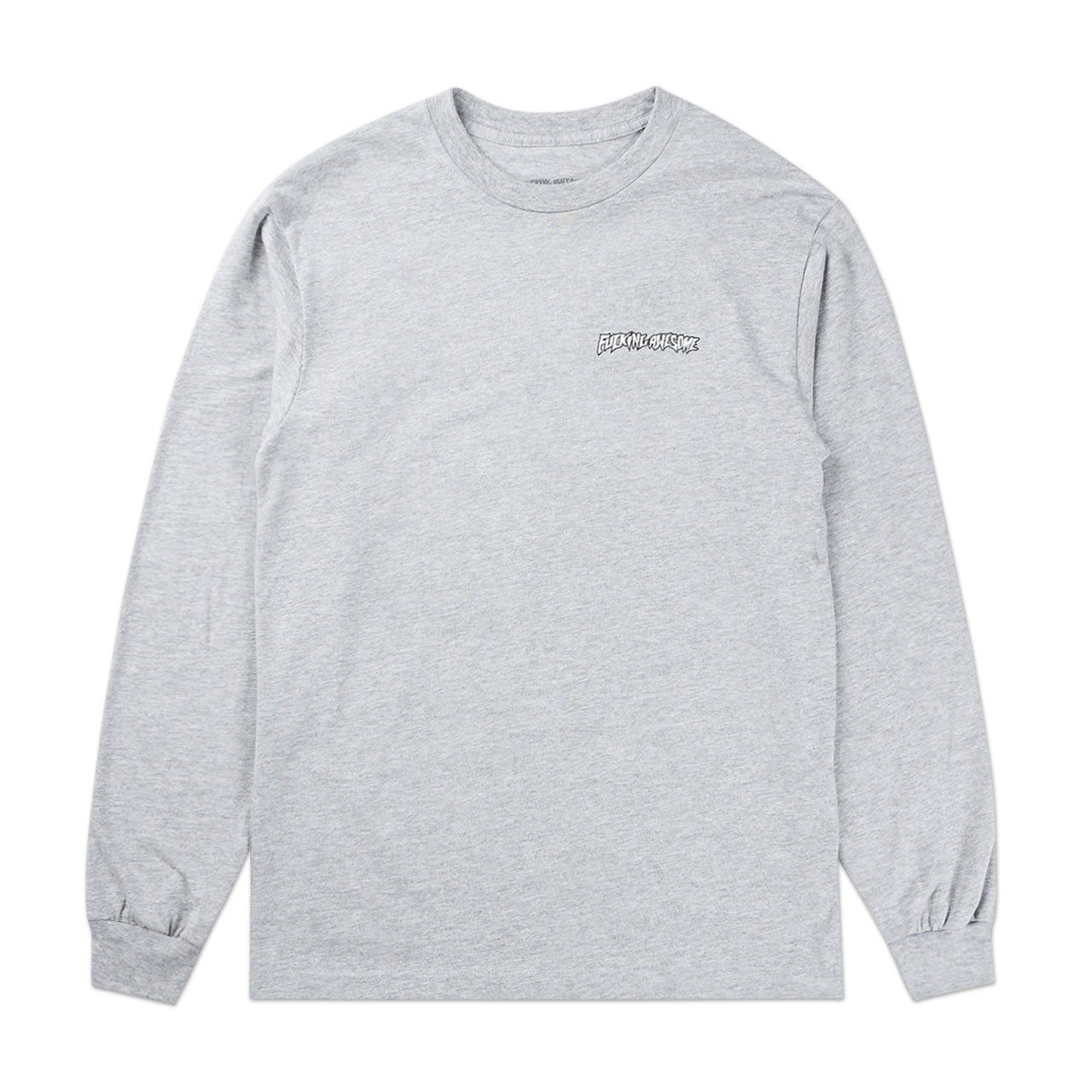fucking awesome mindcraft l/s tee sport (grey) - p706053-002 - a.plus - Image - 1