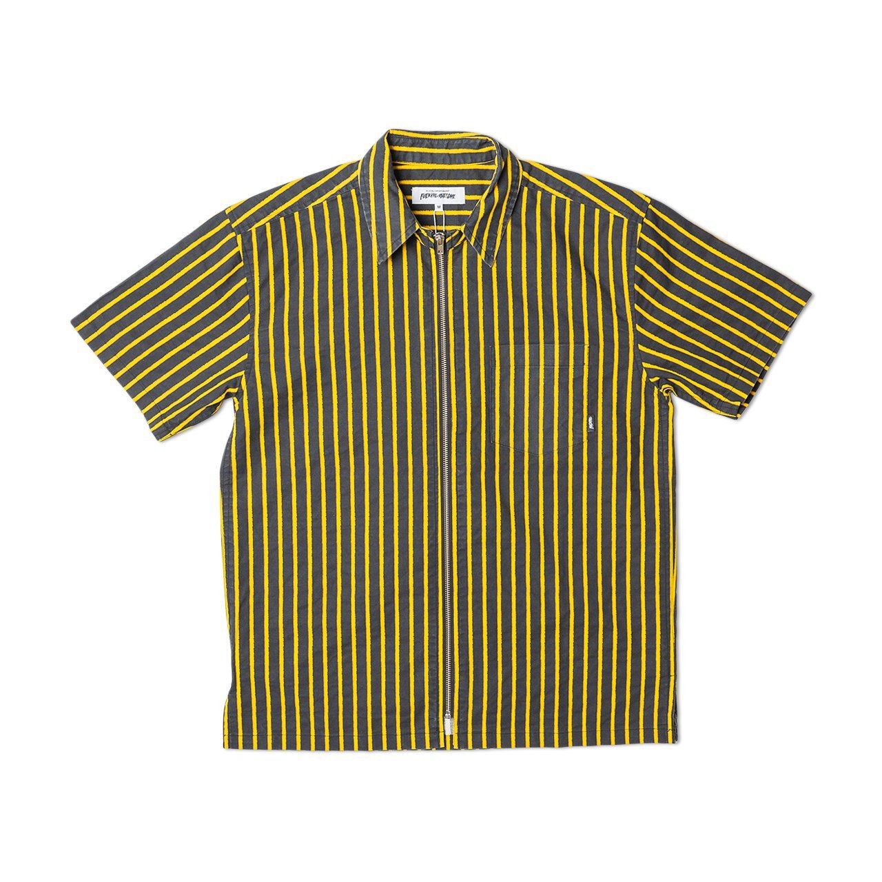 fucking awesome overspray stripe shirt (black / yellow) - p702716-002 - a.plus - Image - 1
