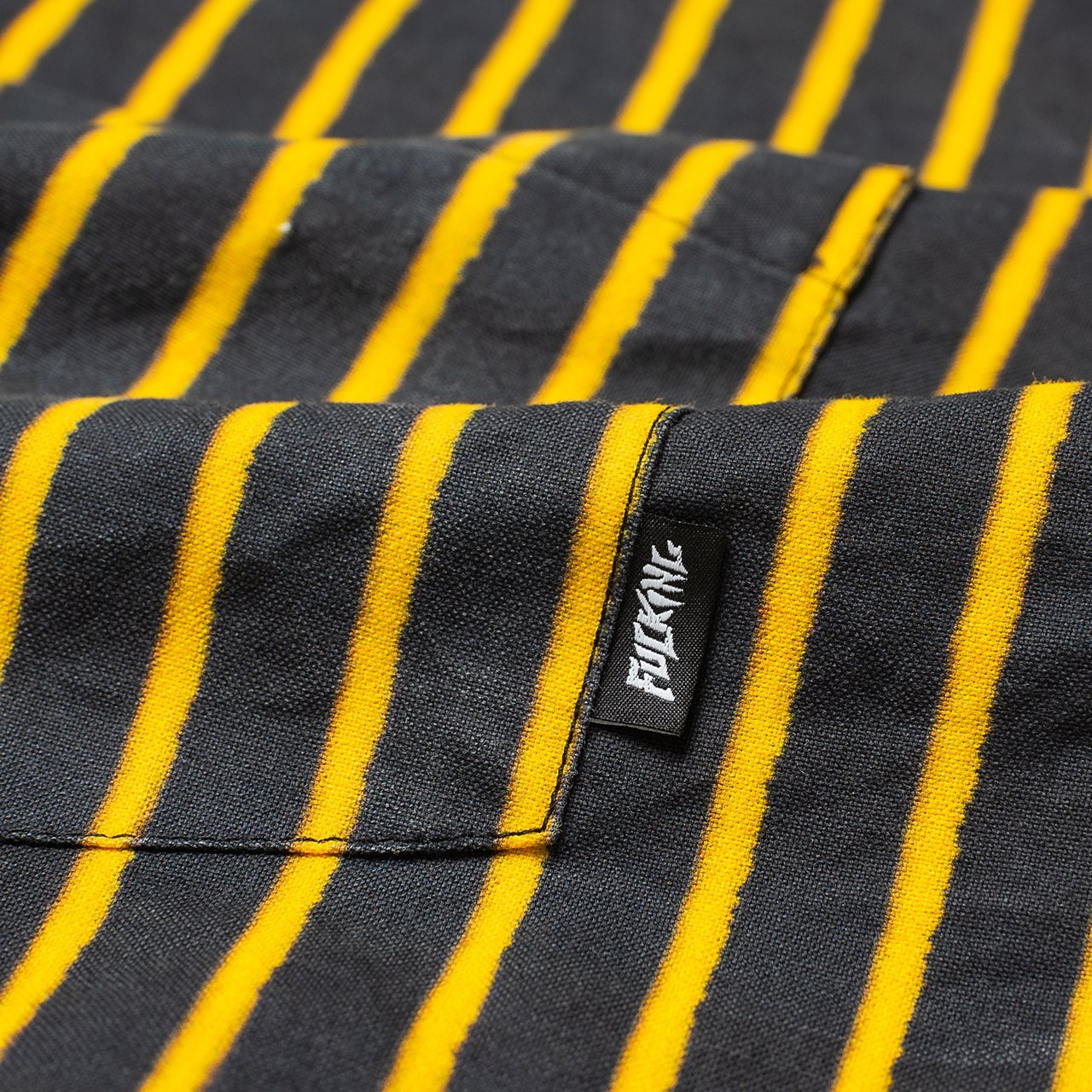 fucking awesome overspray stripe shirt (black / yellow) - p702716-002 - a.plus - Image - 4