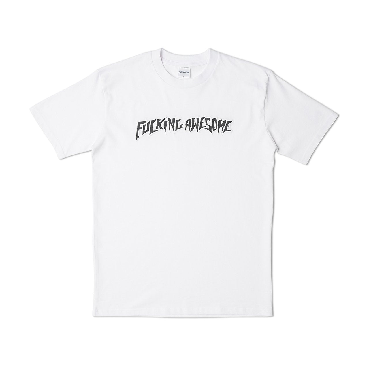 fucking awesome puff outline logo tee (white) - p702699-002 - a.plus - Image - 1