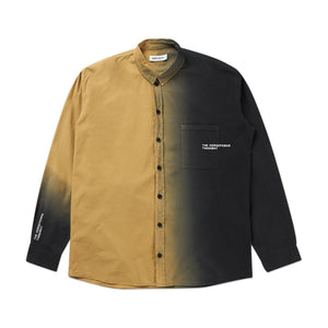 henrik vibskov henrik vibskov dip dye shirt (bronze / black)