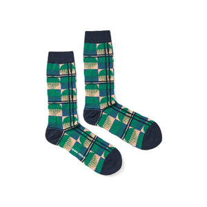 henrik vibskov henrik vibskov optical socks (horse comb dark) SS21-S903