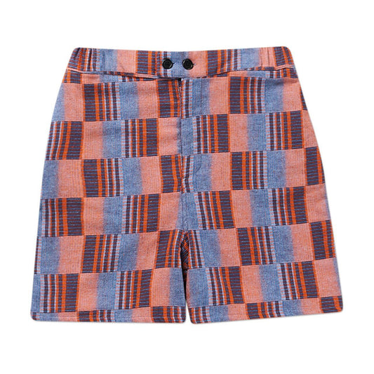 henrik vibskov henrik vibskov spyjama shorts (light blue / orange)