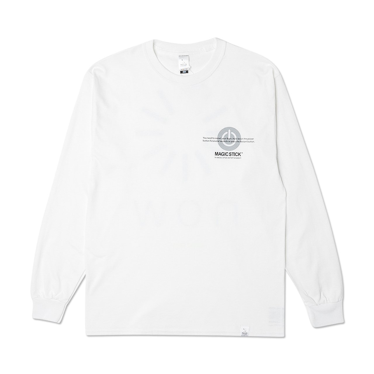 magic stick f*cked up now ls tee (white) - 19fw-ms8-027 - a.plus - Image - 1