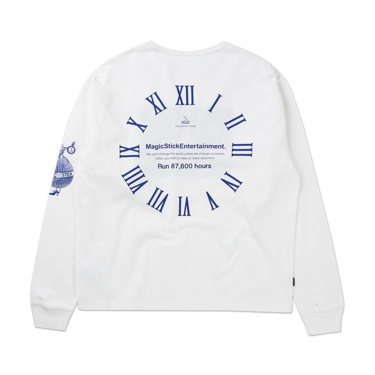 magic stick chronus l/s t-shirt (white) 21SS-MS1-013 - a.plus