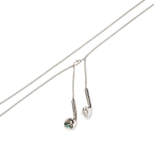 magic stick old pod necklace (silver) - 19fw-ms8-032 - a.plus - Image - 1