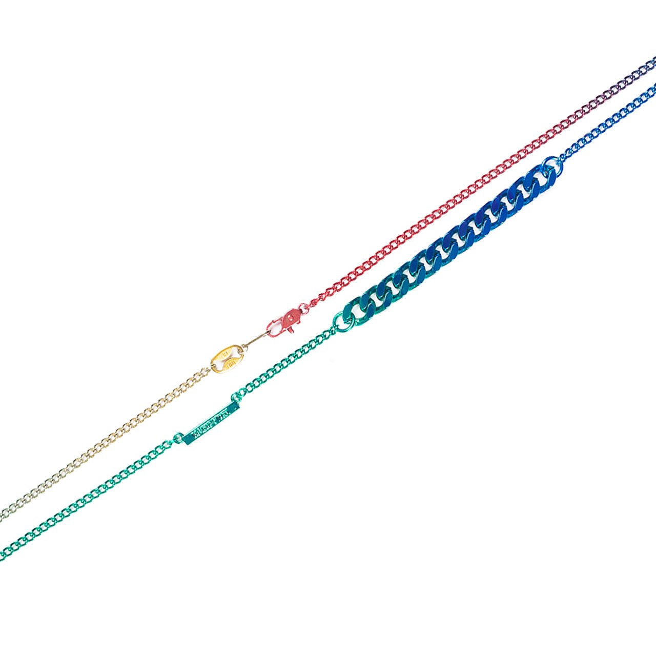 magic stick yakuza neck chain (aurora) - 20ss-ms2-018-aurora - a.plus - Image - 1