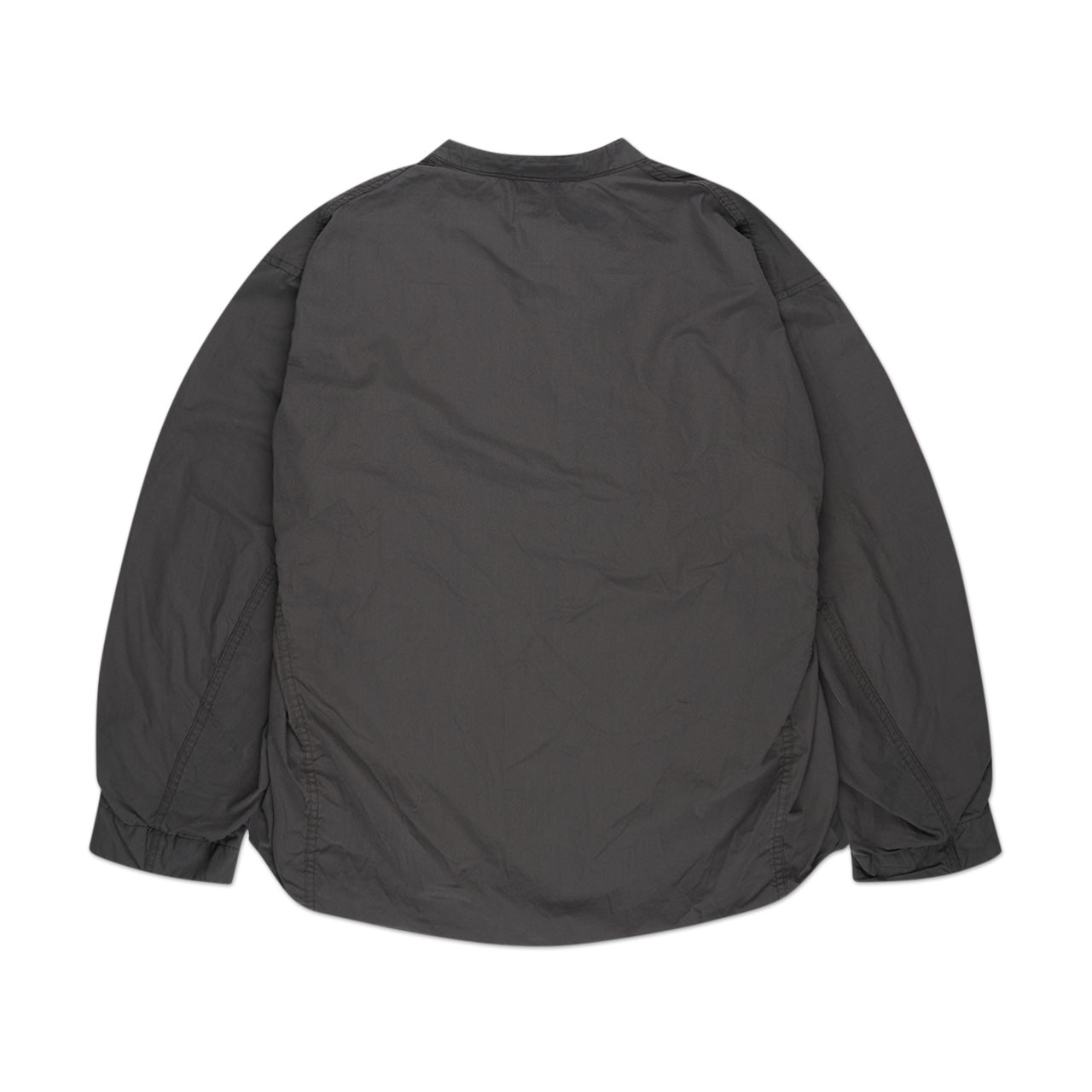 nanamica nanamica band collar jacket (charcoal)