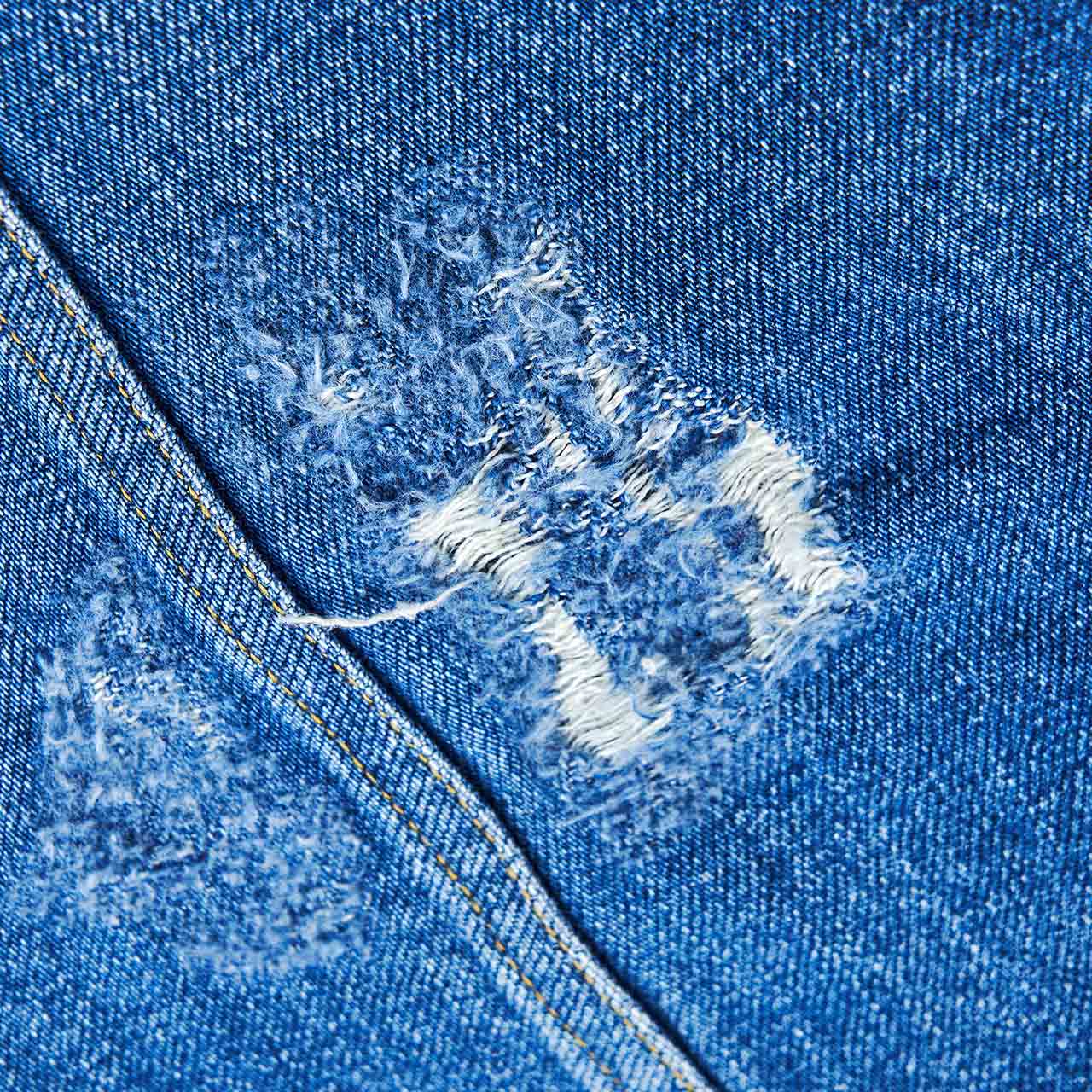 needles needles assorted patch jean jacket (indigo)