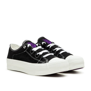 needles needles asymmetric ghillie sneaker (black)