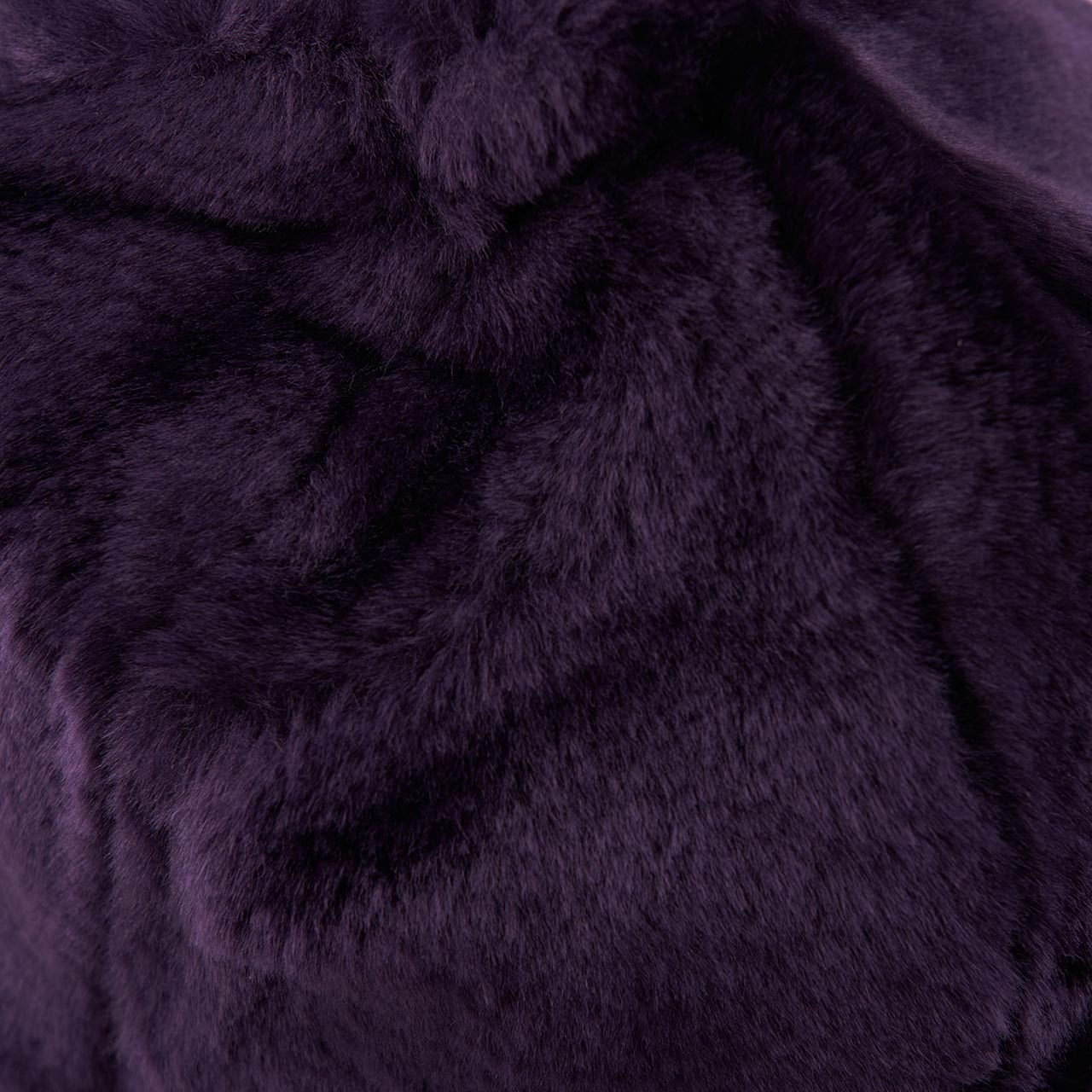 needles faux fur bermuda hat (purple)