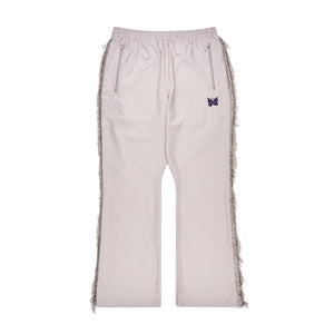 needles needles fringe boot cut track pants (beige)