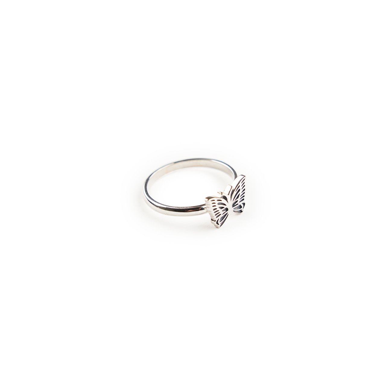 NEEDLES Silver Papillon Ring - Yahoo Shopping