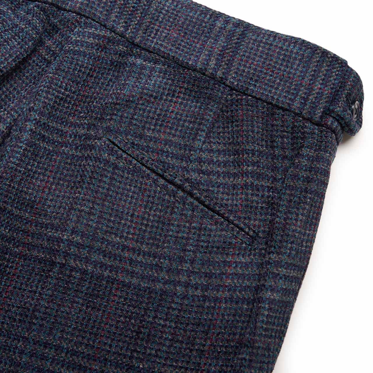 needles plaid side tab pants (navy)